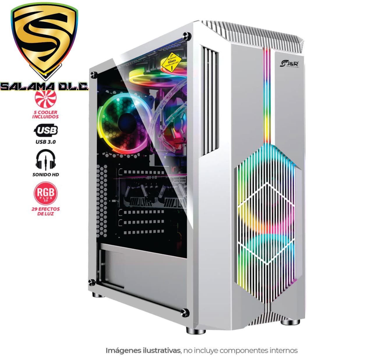 Chasis Gamer Super Hero JX112 Zero