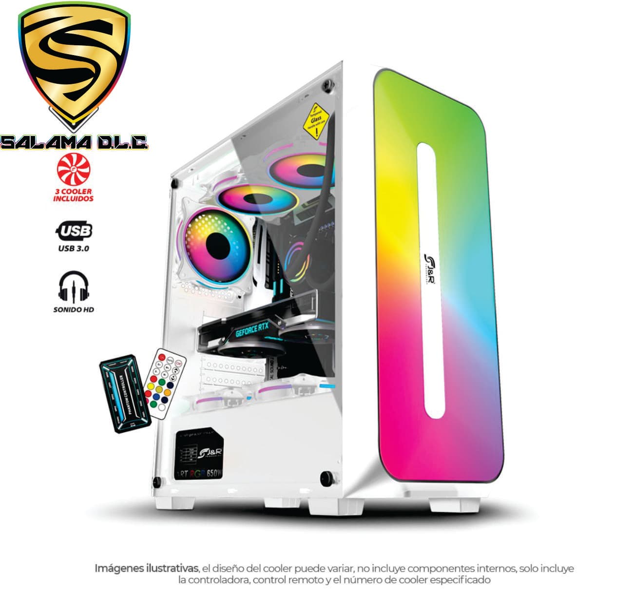 Chasis Gamer Super Hero JX118