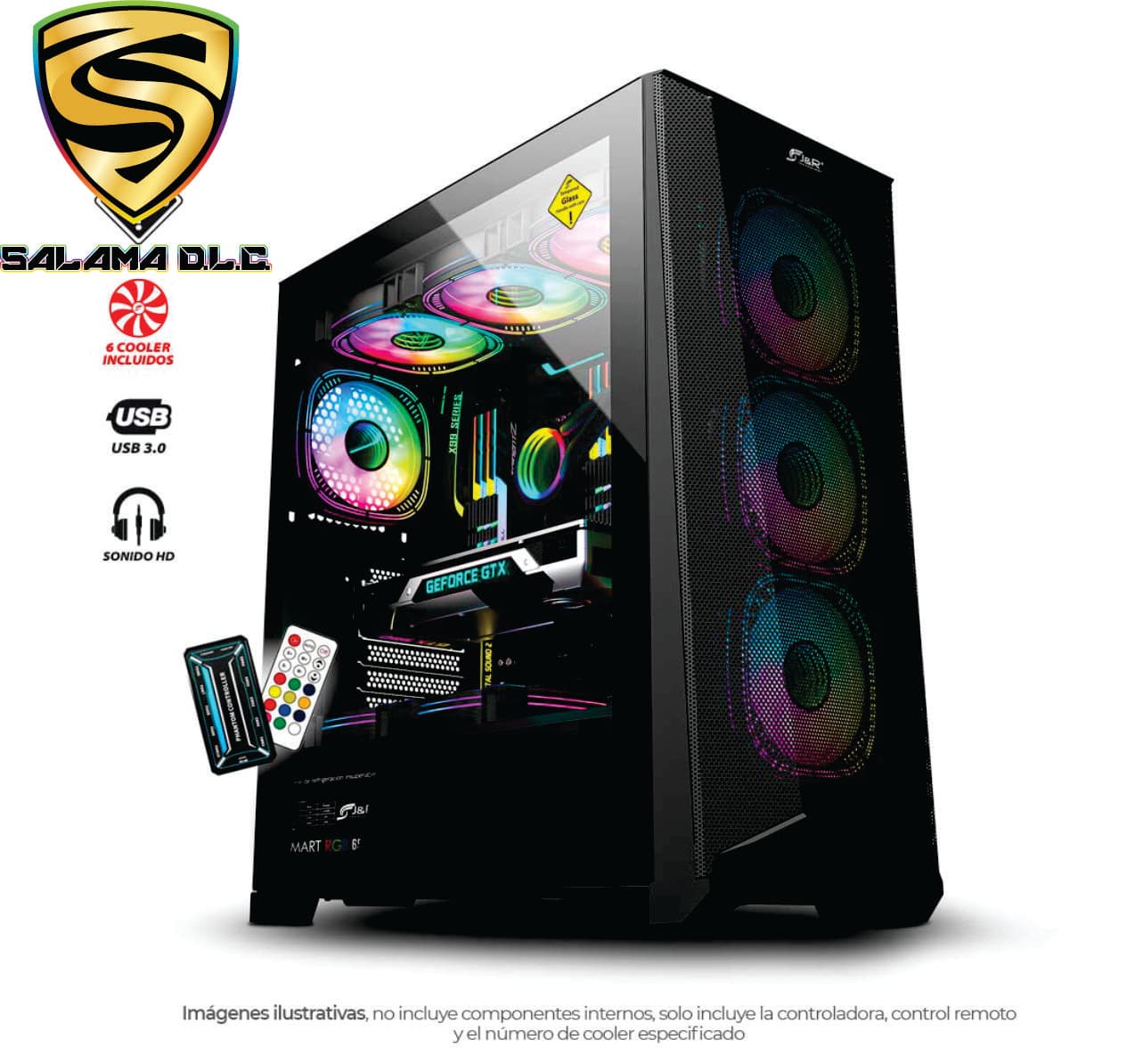 Chasis Gamer Super Hero JX121