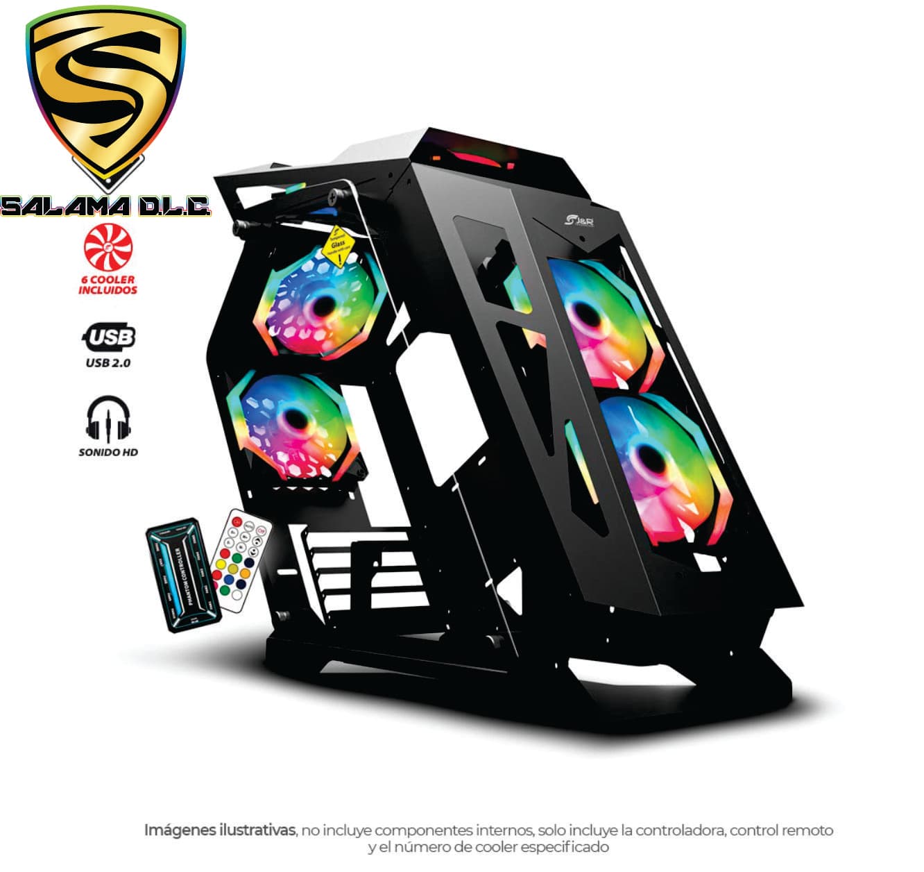 Chasis Gamer Super Hero JX122