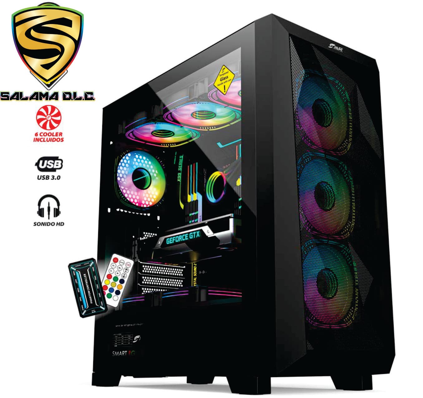 Chasis Gamer Super Hero JX123