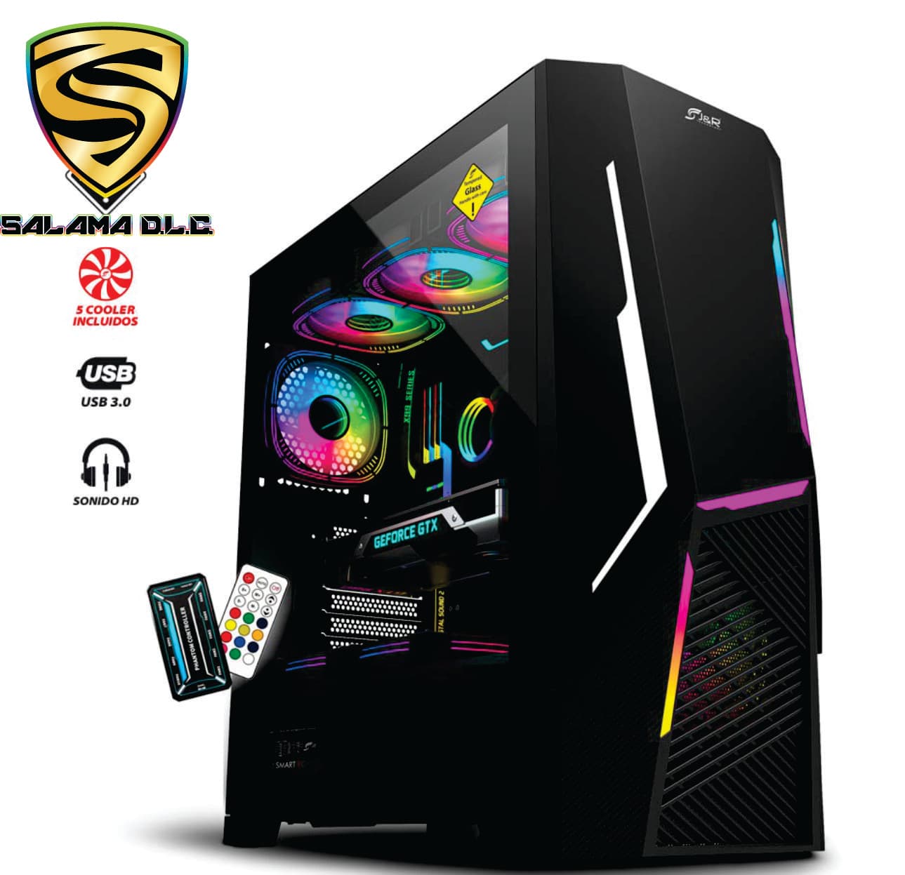 Chasis Gamer Super Hero JX124