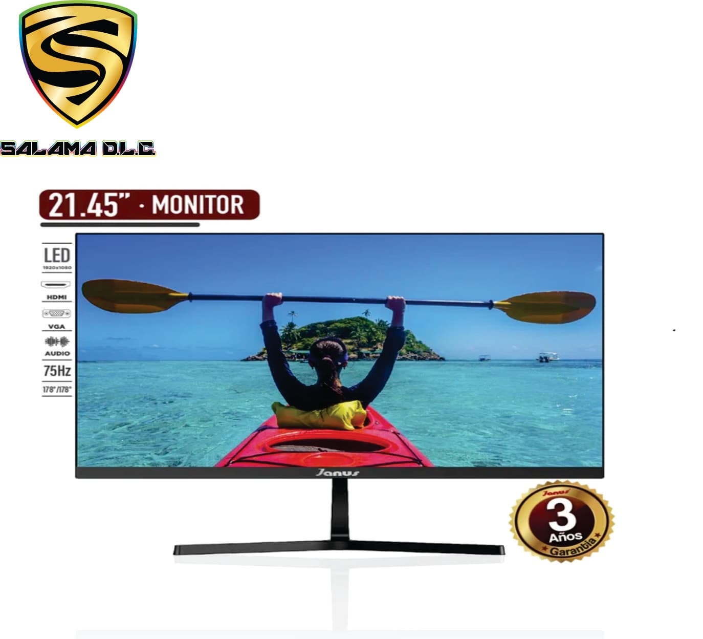 Monitor LED Janus 21.45" 75Hz 6.5ms Full HD